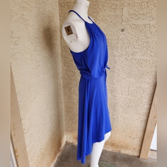 Athleta  Hi Low‎ Maxi Blue Dress. Perfect for summer!Built in bra with pads - Picture 4 of 6